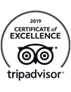 Trip Advisor 2019 Certificate of Excellence logo - Go to the Trip Advisor website (opens in a new window)